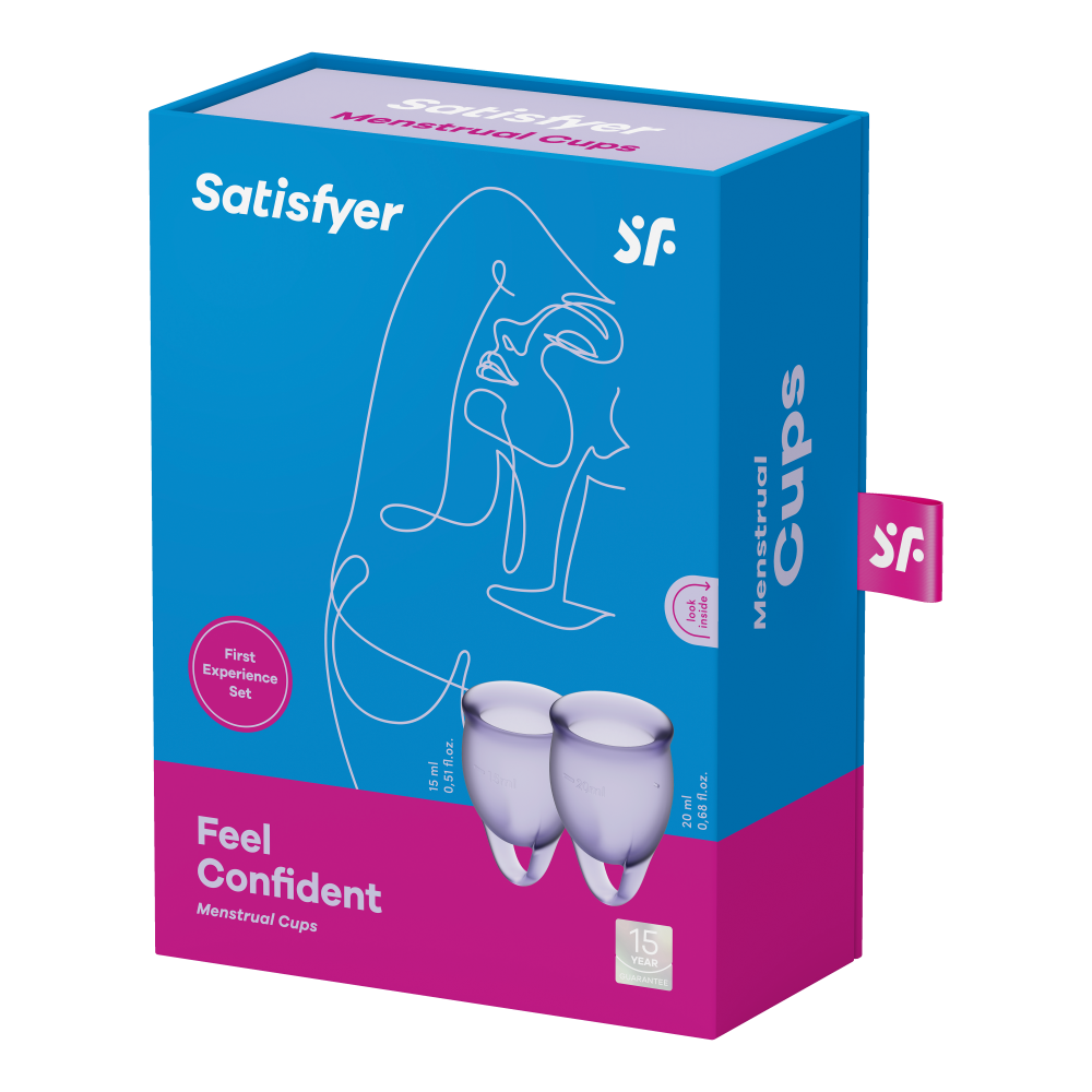 Різне - Набір менструальних чаш Feel Confident колір: фіолетовий Satisfyer (Німеччина) 4