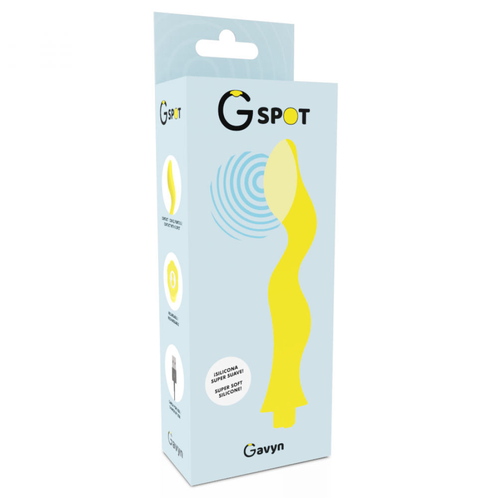 Вибратор - Вибратор для зоны G GAVYN цвет: желтый G-SPOT (Испания) 1
