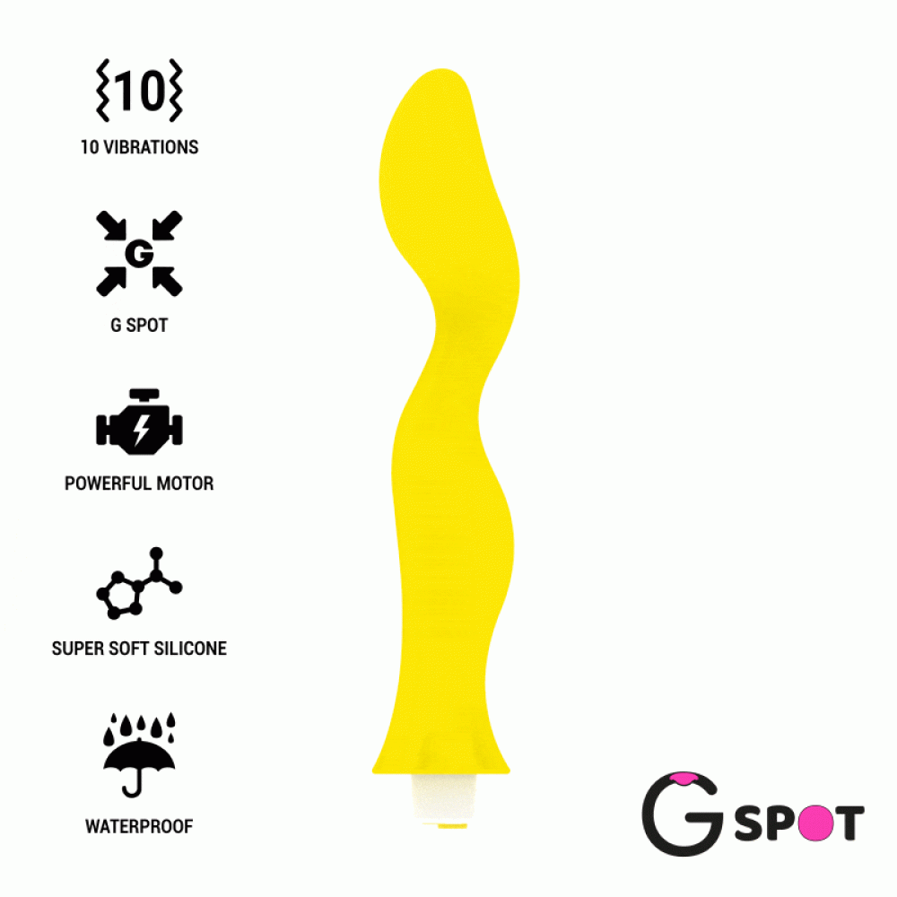 Вибратор - Вибратор для зоны G GAVYN цвет: желтый G-SPOT (Испания)