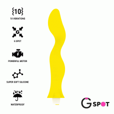 Вибратор для зоны G GAVYN цвет: желтый G-SPOT (Испания)