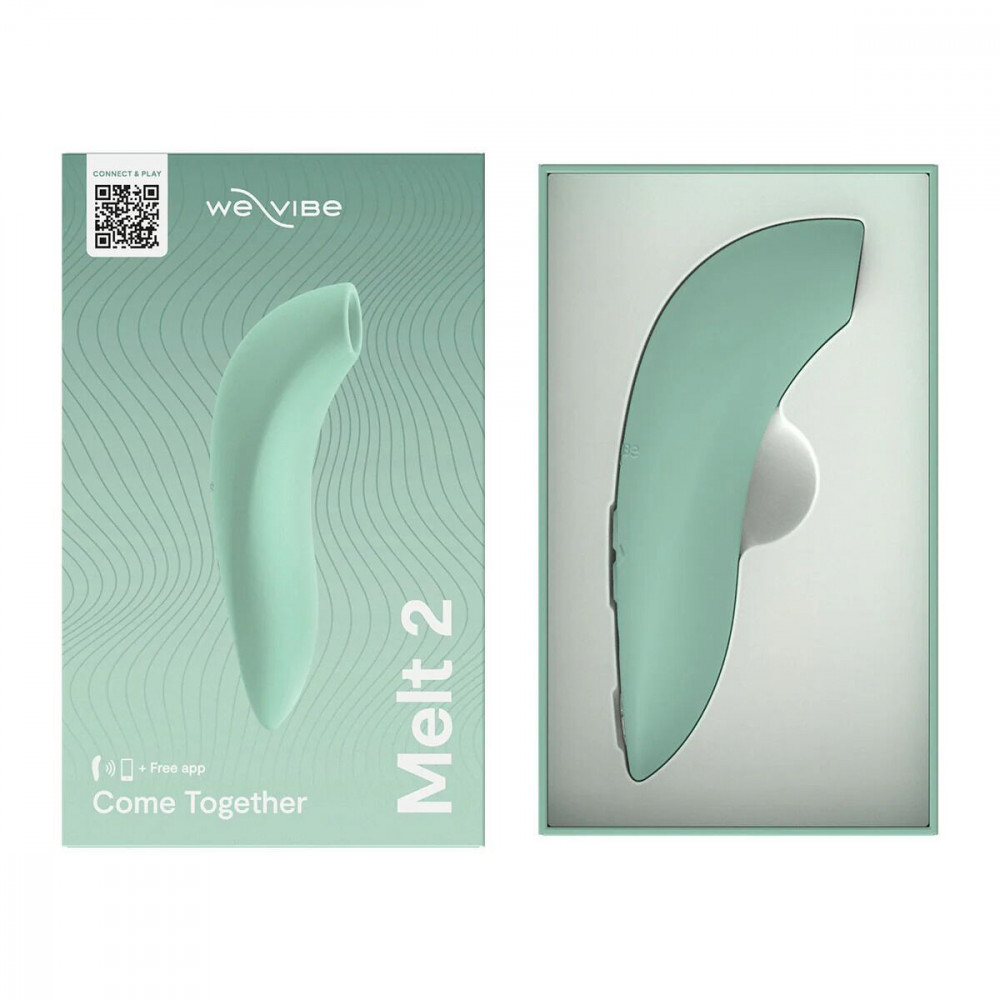 Секс игрушки - Вакуумный смарт-стимулятор для пар We-Vibe Melt 2 Sage (разводы на упаковке!!!) 14