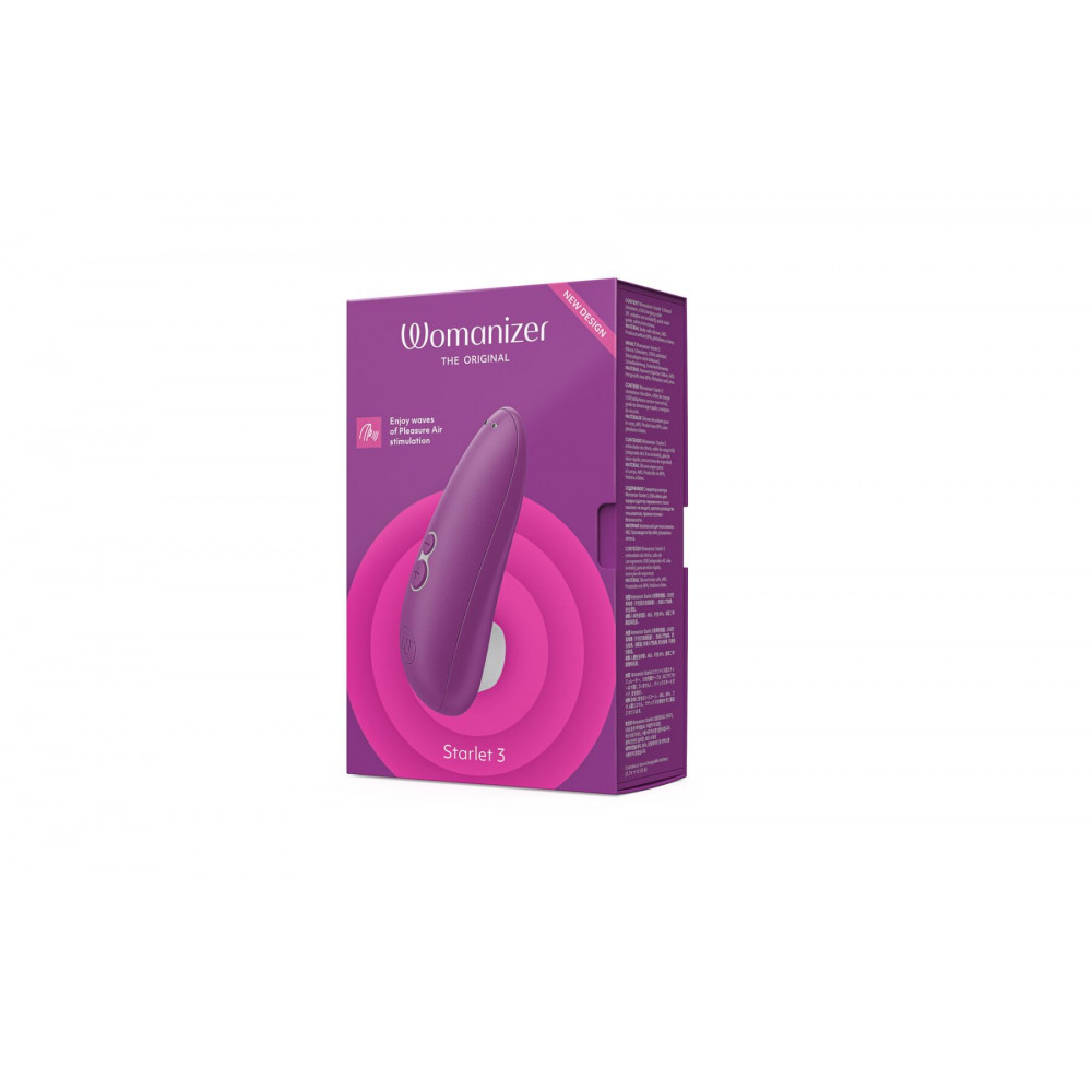 Секс игрушки - Вакуумный клиторальный стимулятор Womanizer Starlet 3 VIOLET (повреждена упаковка!!!) 6