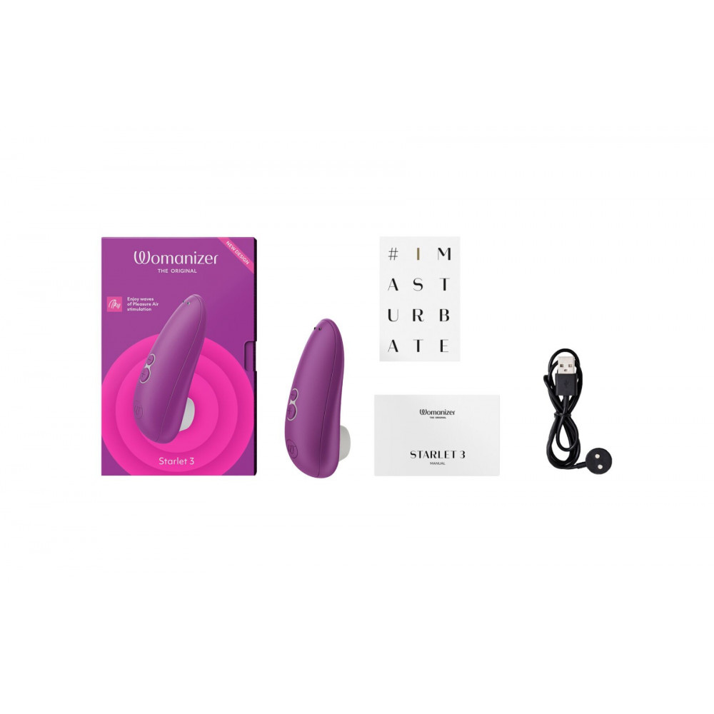 Секс игрушки - Вакуумный клиторальный стимулятор Womanizer Starlet 3 VIOLET (повреждена упаковка!!!) 4