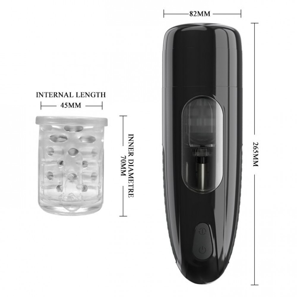  - Автоматичний мастурбатор PRETTY LOVE - MARLON з ротацією і звуковим супроводом, BM-00900T60 12