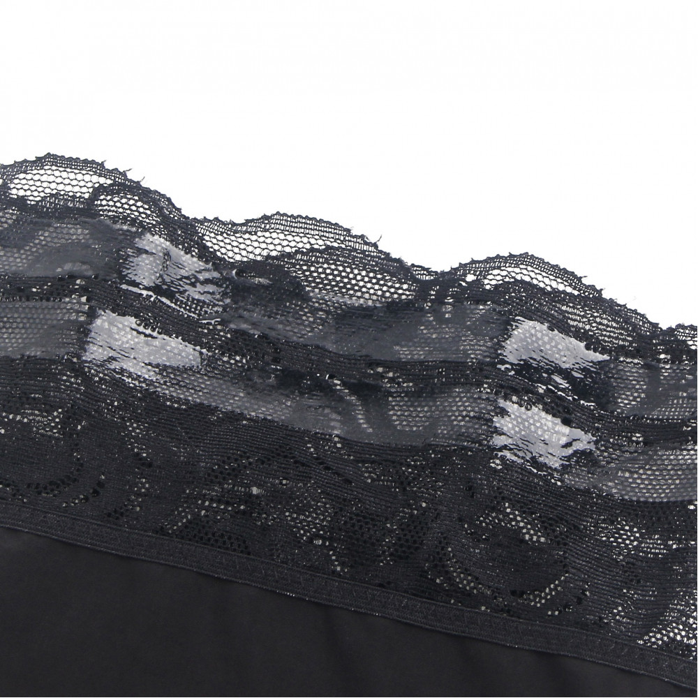 Різне - Еластичні панчохи Star Night з мереживною коронкою, чорні, XS-L 5