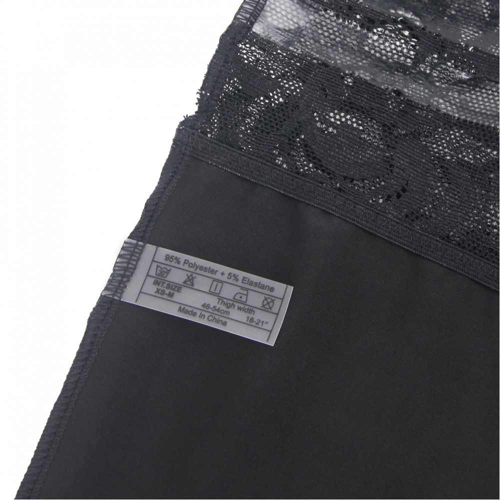 Різне - Еластичні панчохи Star Night з мереживною коронкою, чорні, XS-L 6