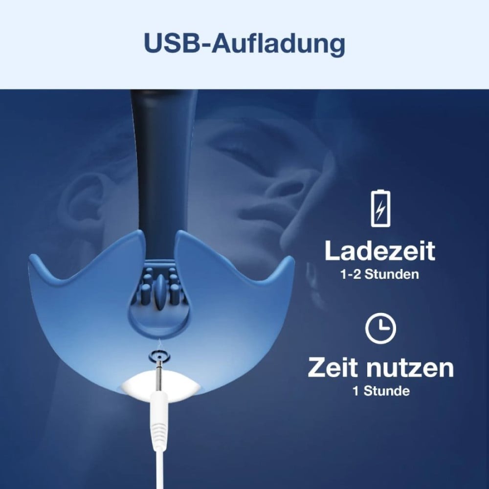  - Ерекційне кільце BeYourLover Barzillai з вібрацією та стимуляцією клітора, синє 2