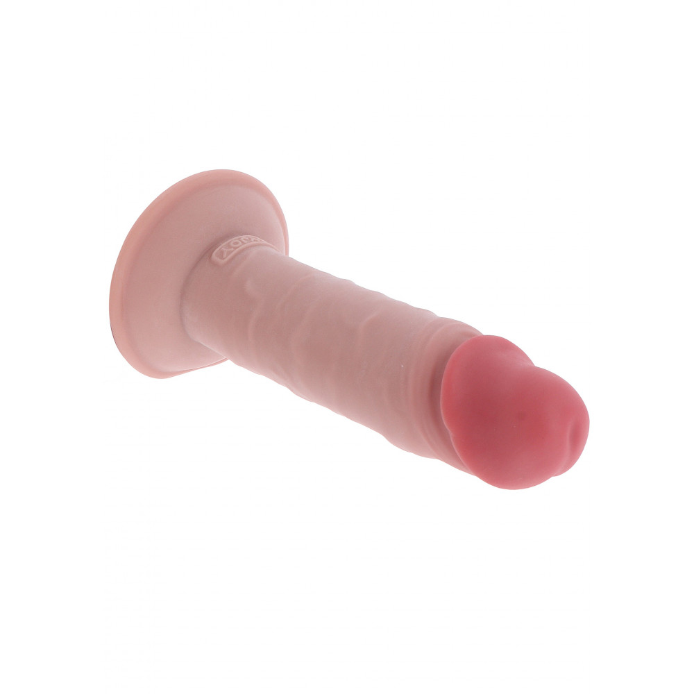 Фалоімітатор - Фалоімітатор реалістичний на присосці TOY JOY Deluxe Dual Density, 20 × 5 см 7