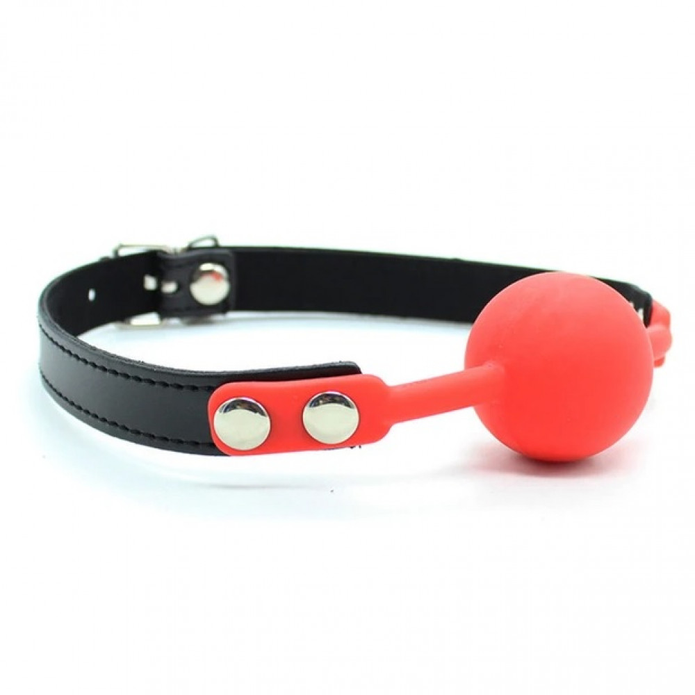 БДСМ игрушки - Кляп силиконовый Silicone ball gag red 1