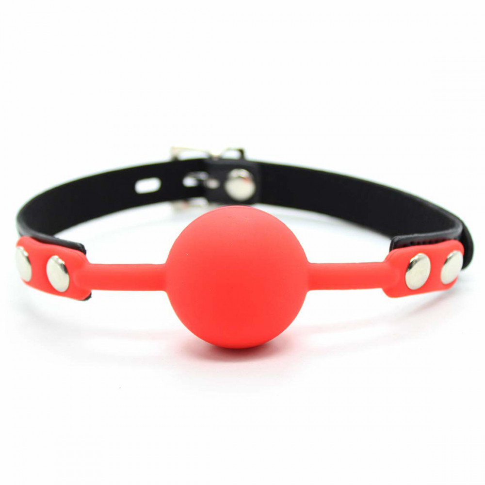 БДСМ игрушки - Кляп силиконовый Silicone ball gag red