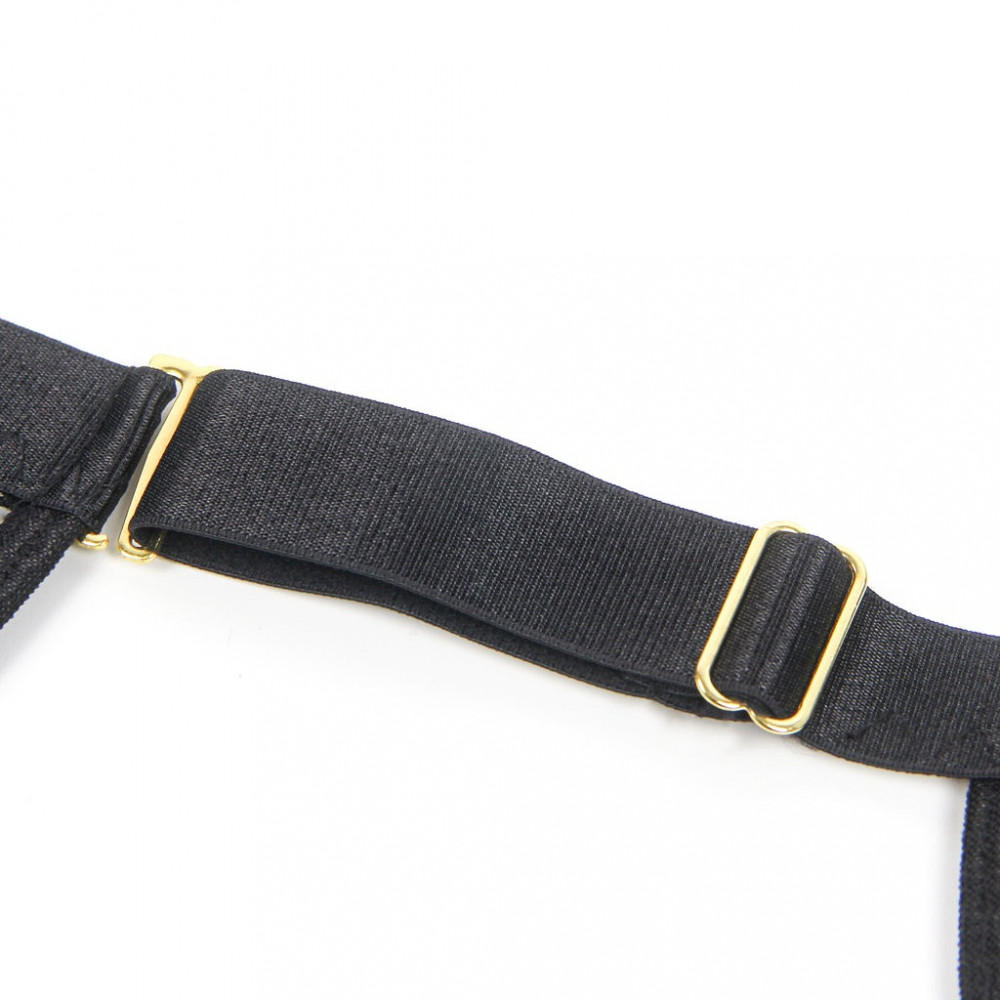 Різне - Корсет з гартерами та підв'язками Star Night на блискавці, чорний, XS-S 9