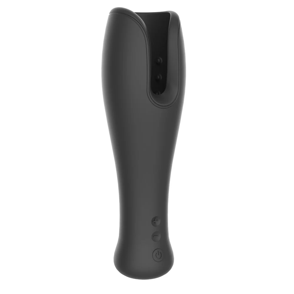 Мастурбаторы с вибрацией - Мастурбатор для головки Dream Toys Essentials, черный, 19,5 см 5