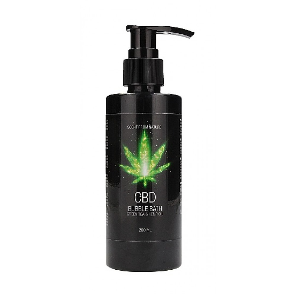 Різне - Набір для ванни і душу CBD Care set-GREEN TEA & HEMP OIL ( 3 предмета ) 2