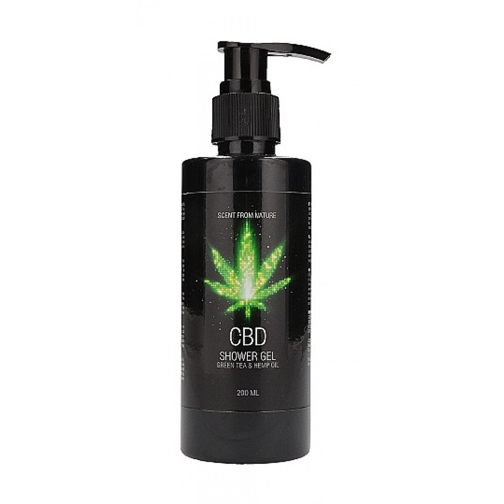 Різне - Набір для ванни і душу CBD Care set-GREEN TEA & HEMP OIL ( 3 предмета ) 3