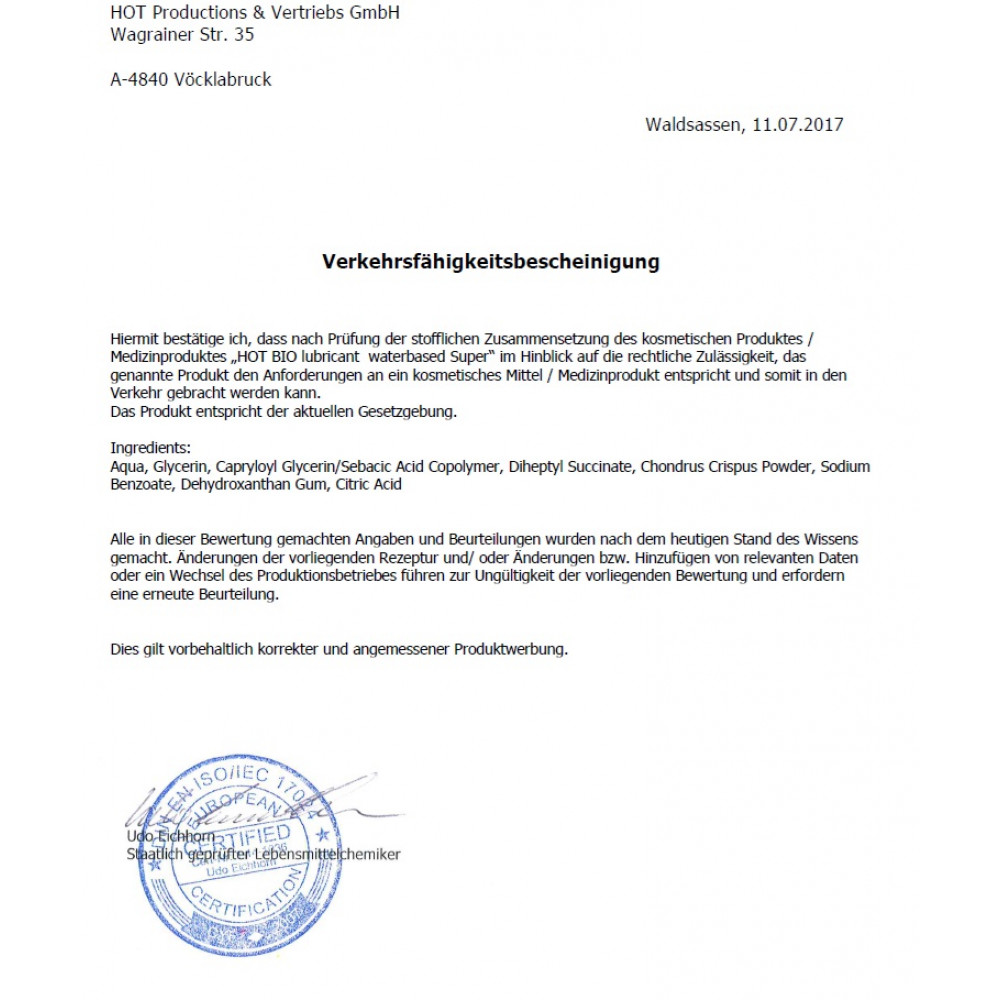 Разное - Органический лубрикант на водной основе Hot Bio Lube Super, 50 мл 3