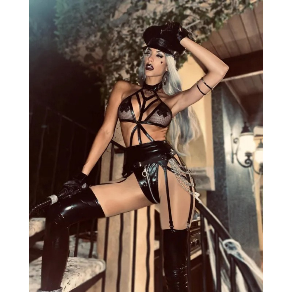 Разное - Перчатки без пальцев черные Leg Avenue Fingerless Motercycle Gloves O/S 4