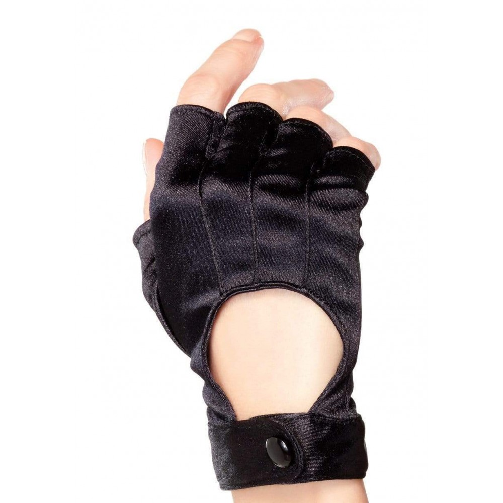  - Перчатки без пальцев черные Leg Avenue Fingerless Motercycle Gloves O/S 2