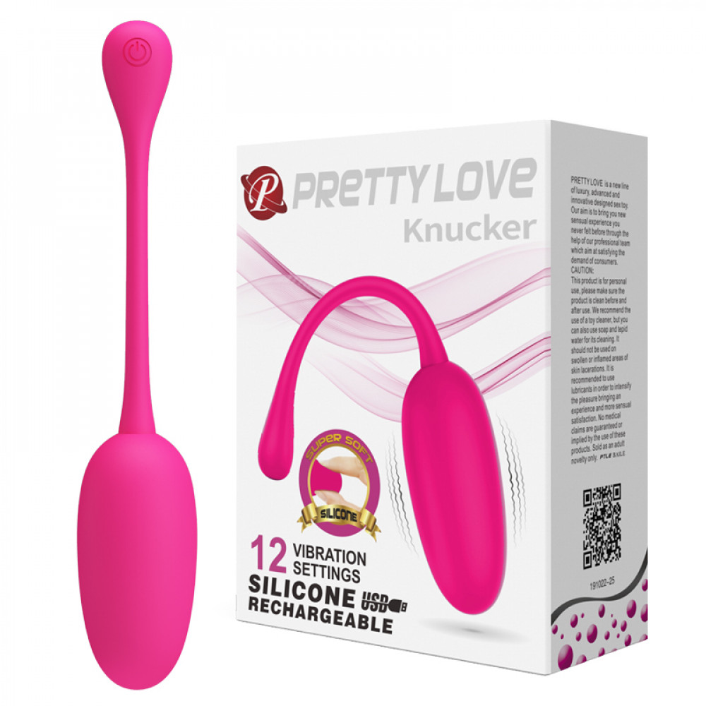 Вибратор - Перезаряжаемое виброяйцо Pretty Love Knucker, BI-014786