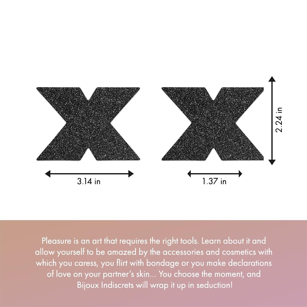 Різне - Пестиси у вигляді хрестів Bijoux Indiscrets, чорні 4