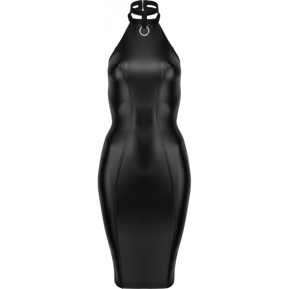 Різне - Сукня з чокером Noir Handmade F160 з вінілу, чорна, L 3