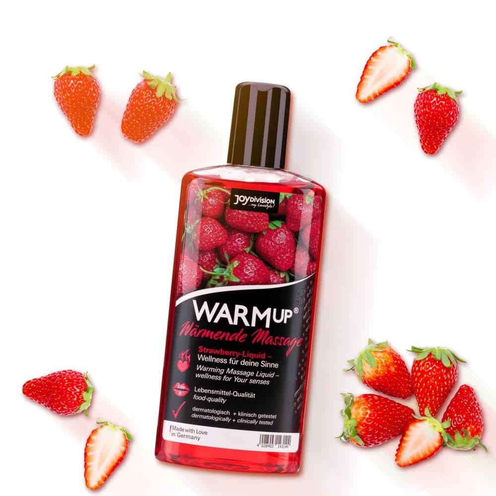 Для массажа - Разогревающее съедобное массажное масло WARMup Strawberry, 150 мл