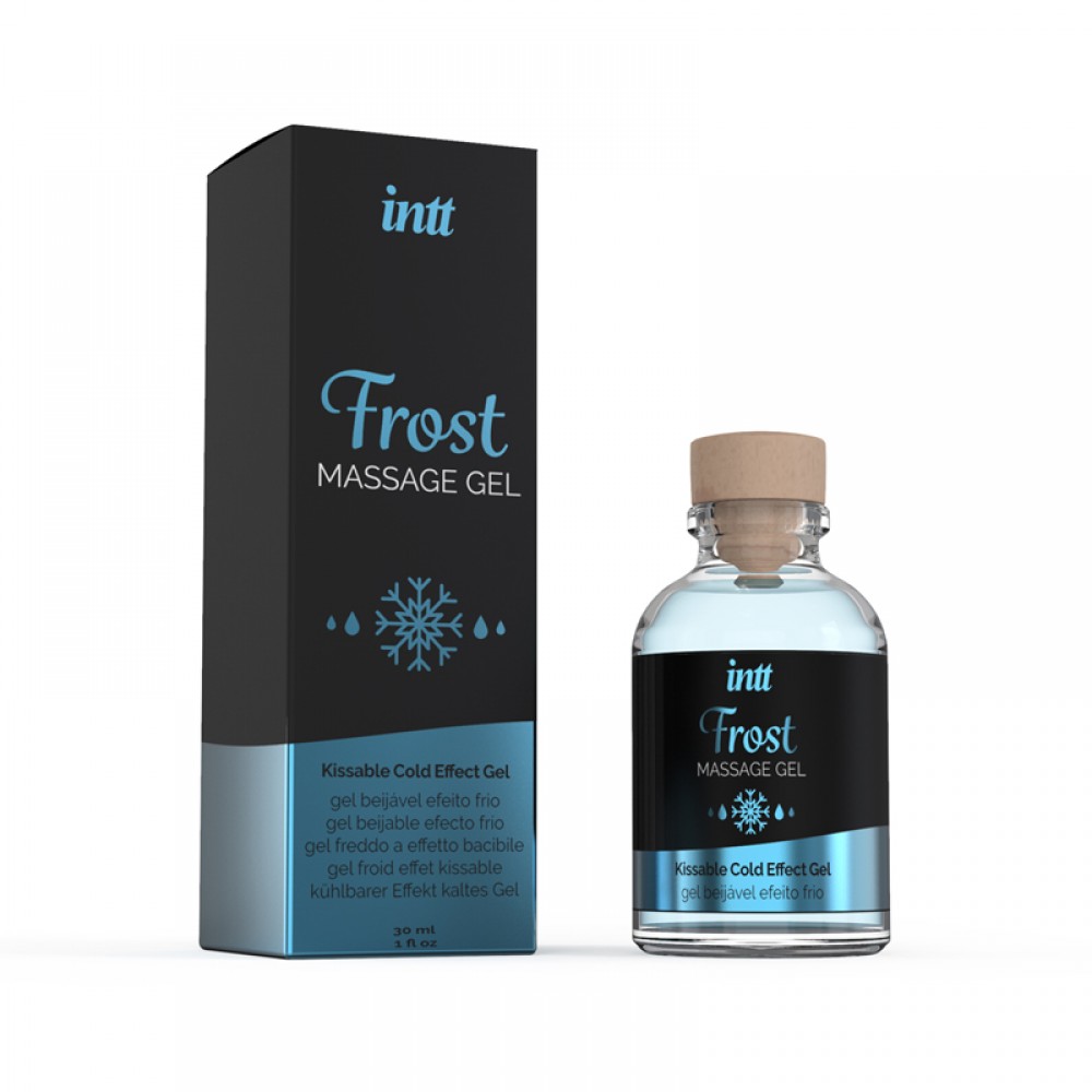 Массажные масла - Съедобный массажный гель для интимных зон Intt Cold Effect Frost (30 мл)