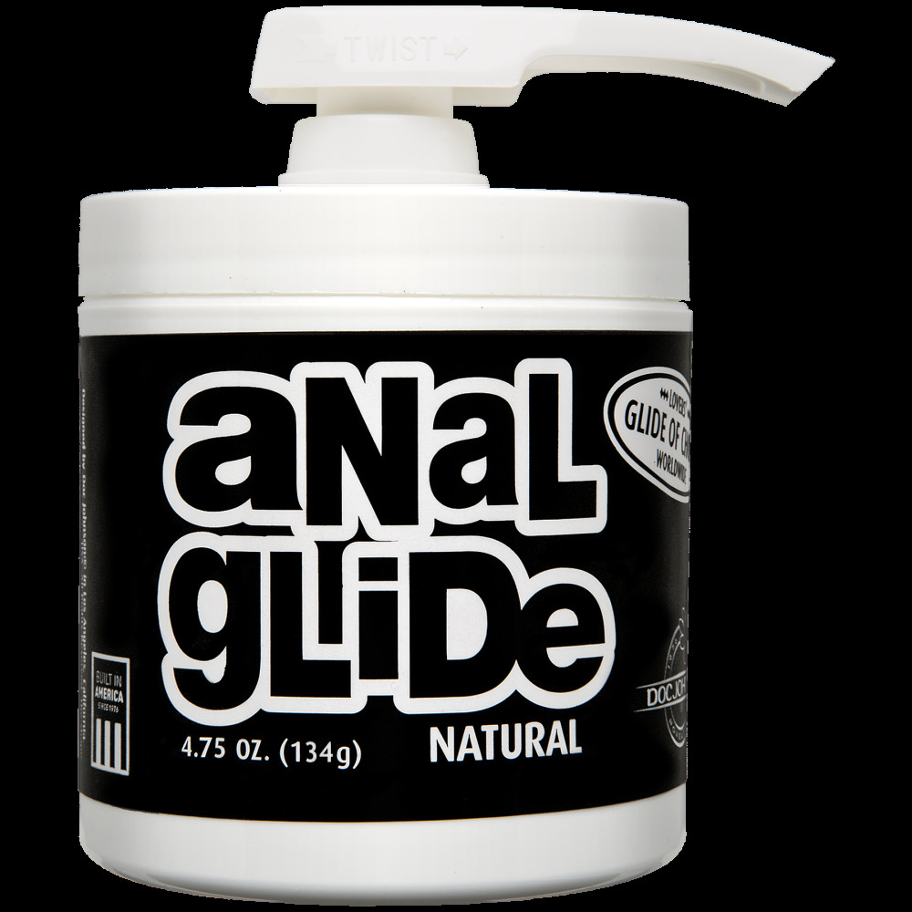 Анальные смазки - Анальная смазка на масляной основе Doc Johnson Anal Glide Natural (127 г) длительное скольжение