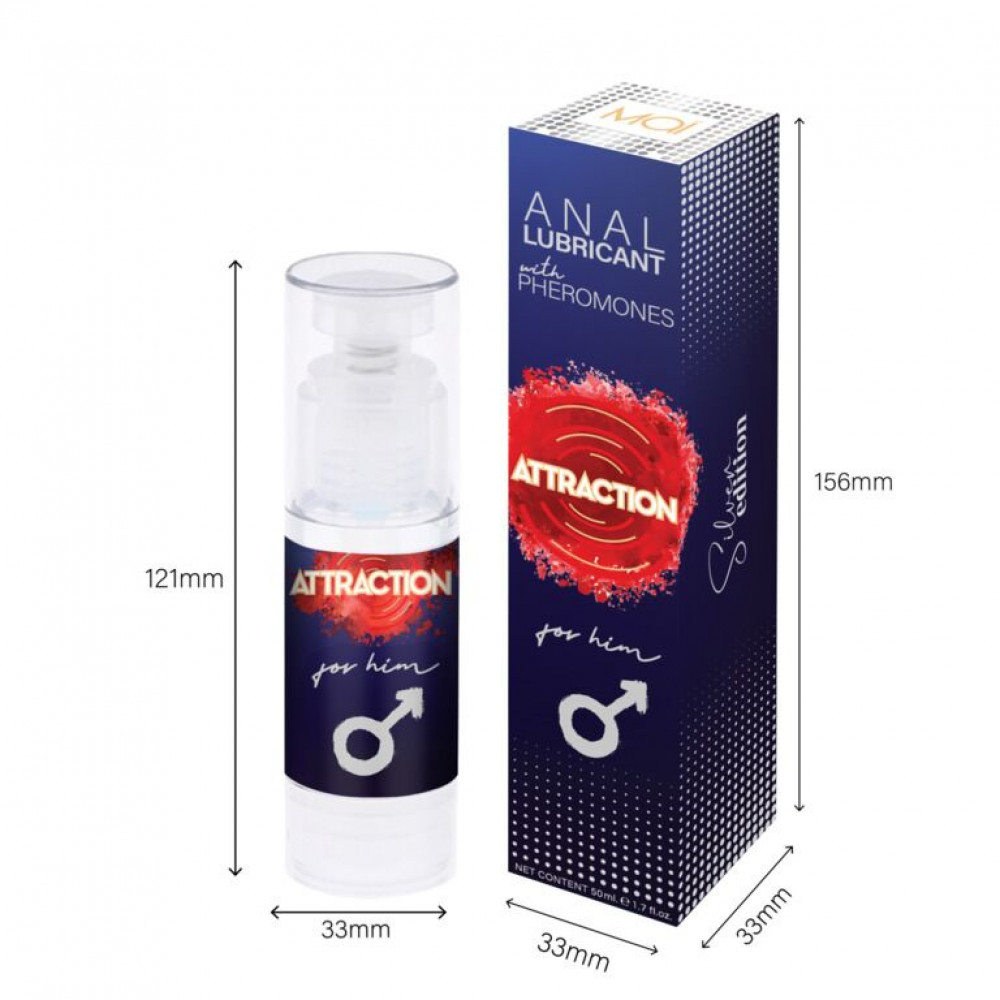 Анальные смазки - Смазка для анального секса MAI Attraction Anal for Him (50 мл) на водной основе с феромонами 2