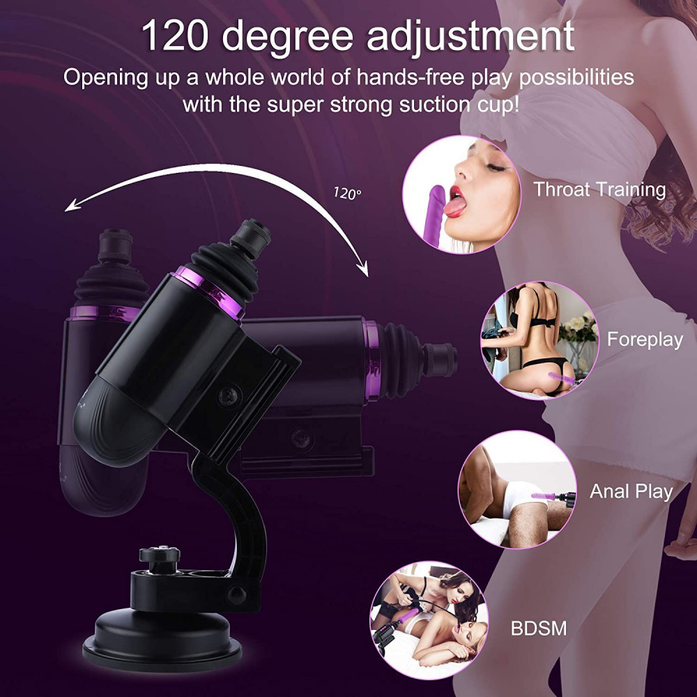 Смарт игрушки - Мини секс-машина Hismith Mini Capsule Sex-Machine with Strong Suction Cup, мощная, перезаряжаемая 5