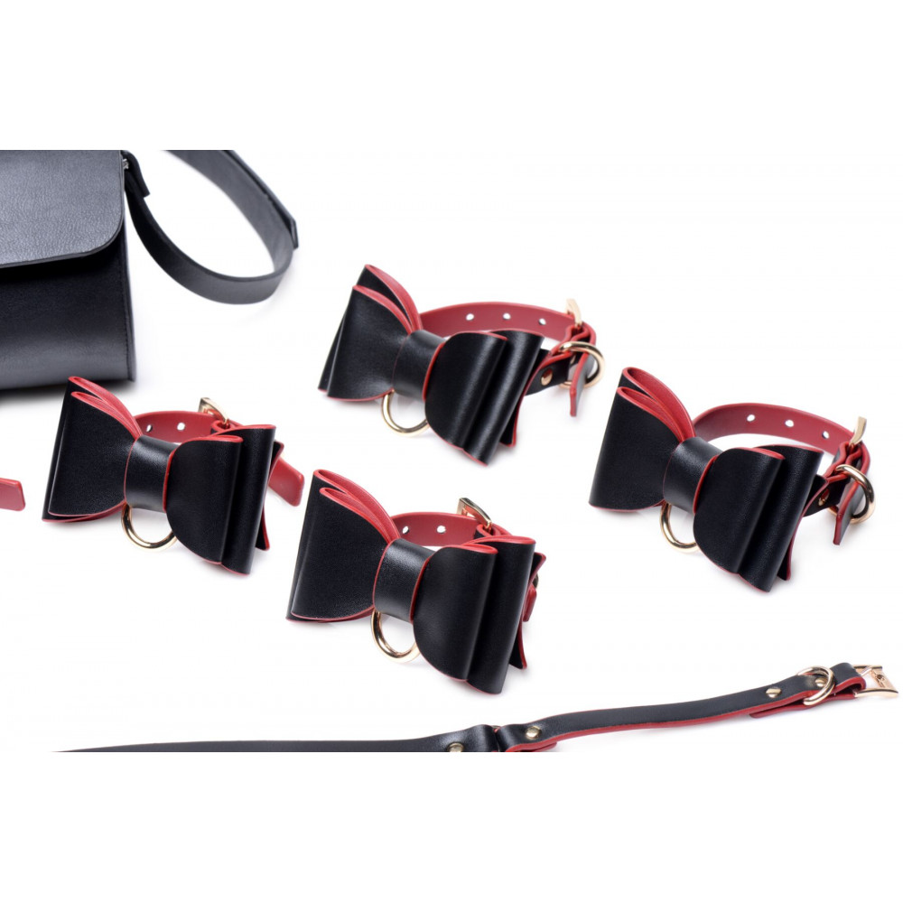 Наборы для БДСМ - Набор для BDSM Master Series Bow - Luxury BDSM Set With Travel Bag 6