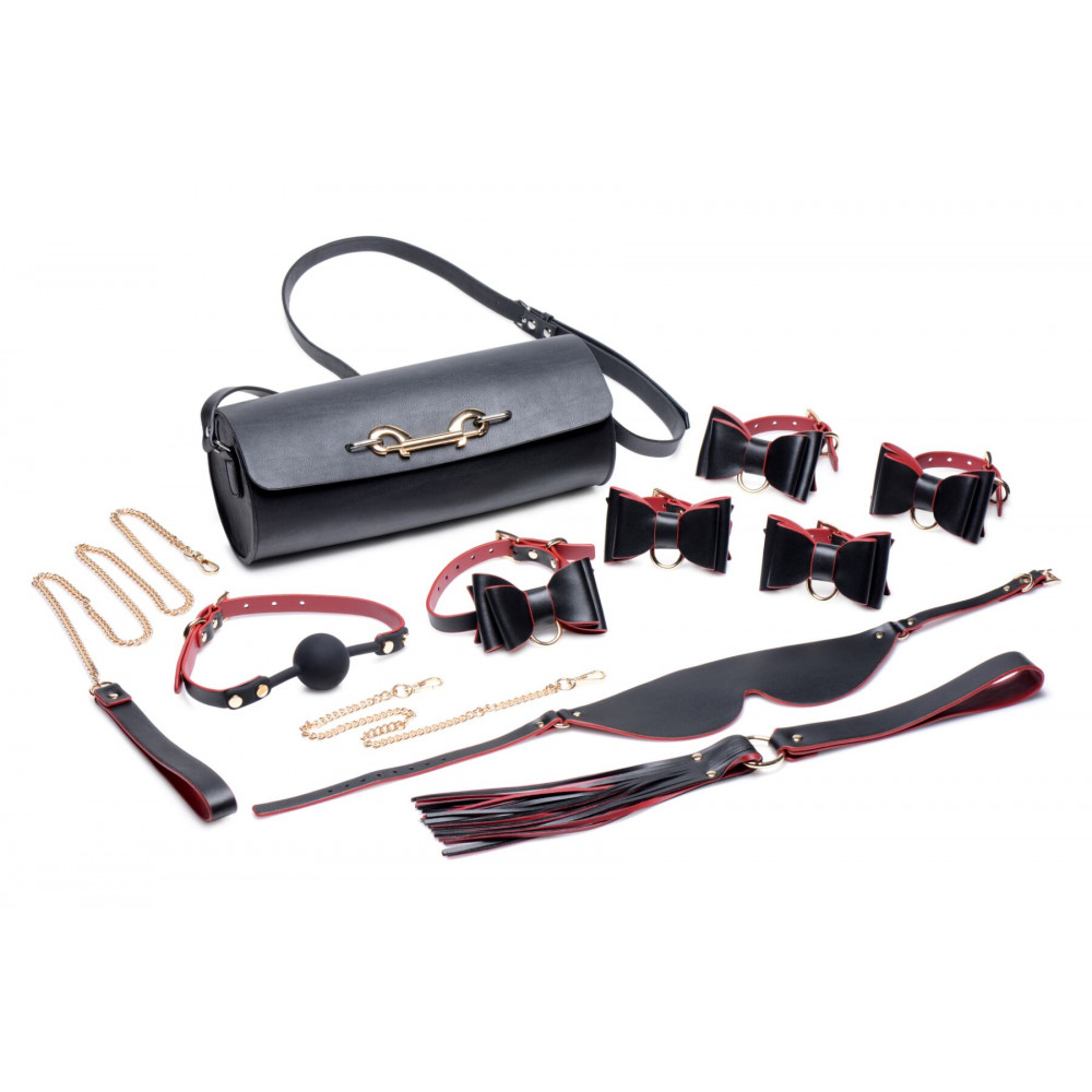 Наборы для БДСМ - Набор для BDSM Master Series Bow - Luxury BDSM Set With Travel Bag