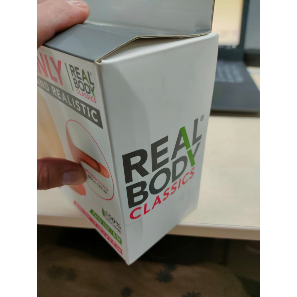 Секс игрушки - Силиконовые трусики с полым фаллоимитатором Real Body Real Manly Hollow S/M (мятая упаковка!!!) 1