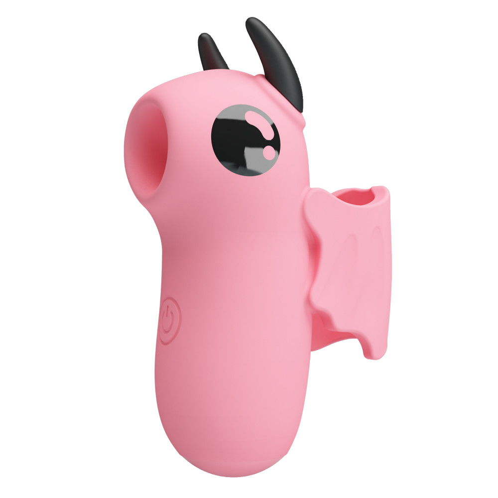 Вакуумный вибратор - Стимулятор для клитора Pretty Love Magic Devil с сосанием и электростимуляцией, розовый, 6.9 см 3