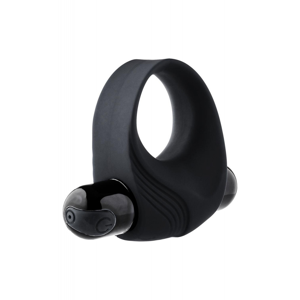 Разное - Эрекционное кольцо с вибрацией Dream Toys Ramrod черное, 8 х 3.2 см 1