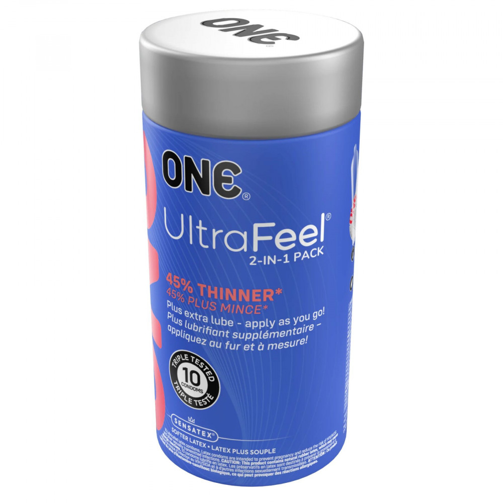 Презервативы - Презервативы ONE Ultra Feel 10 шт, подарочная упаковка тюб 3