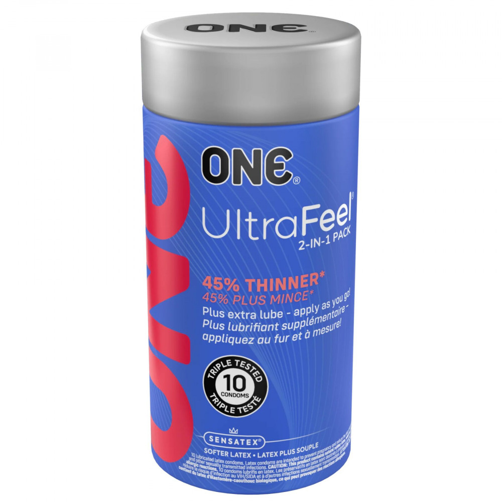 Презервативы - Презервативы ONE Ultra Feel 10 шт, подарочная упаковка тюб