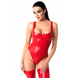 Боді Noir Handmade F352 Red powerwetlook body - L