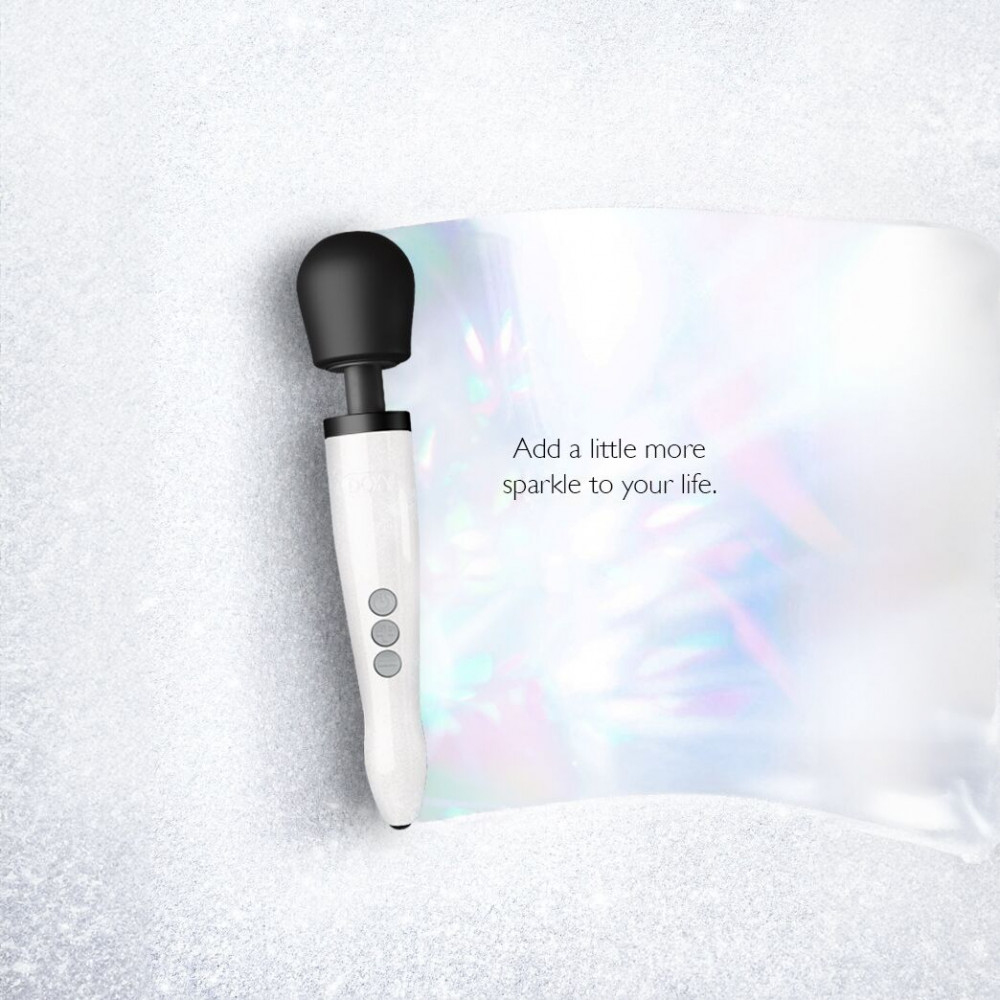 Для LGBTQ+ - Вібромасажер DOXY Die Cast R Stardust White 7