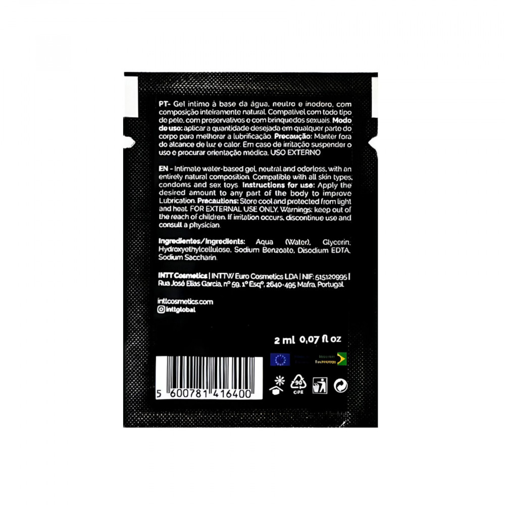 Разное - Пробник лубриканта на водной основе Intt My Lube Natural, 2 мл 1