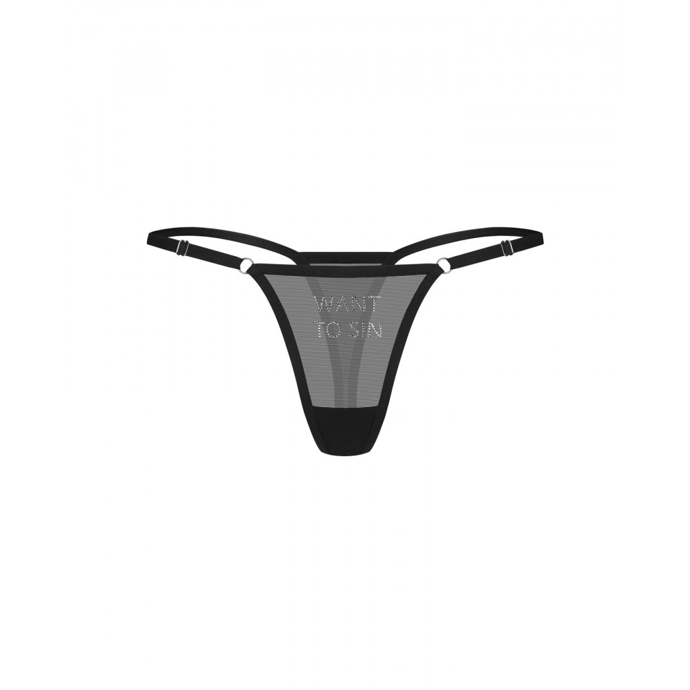 Жіноча еротична білизна - Трусики Obsessive Violami Sin thong L/XL 4