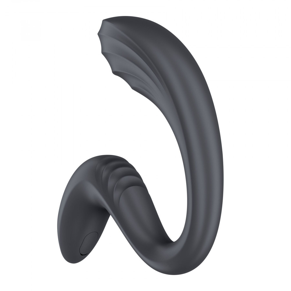 Вибратор-кролик - Вагинально-клиторальный вибратор Satisfyer G for Goddess 3 Dark Grey, 2 мотора 1