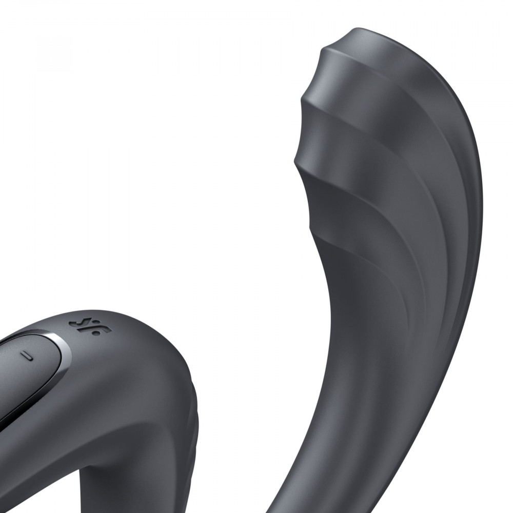 Вибратор-кролик - Вагинально-клиторальный вибратор Satisfyer G for Goddess 3 Dark Grey, 2 мотора 3