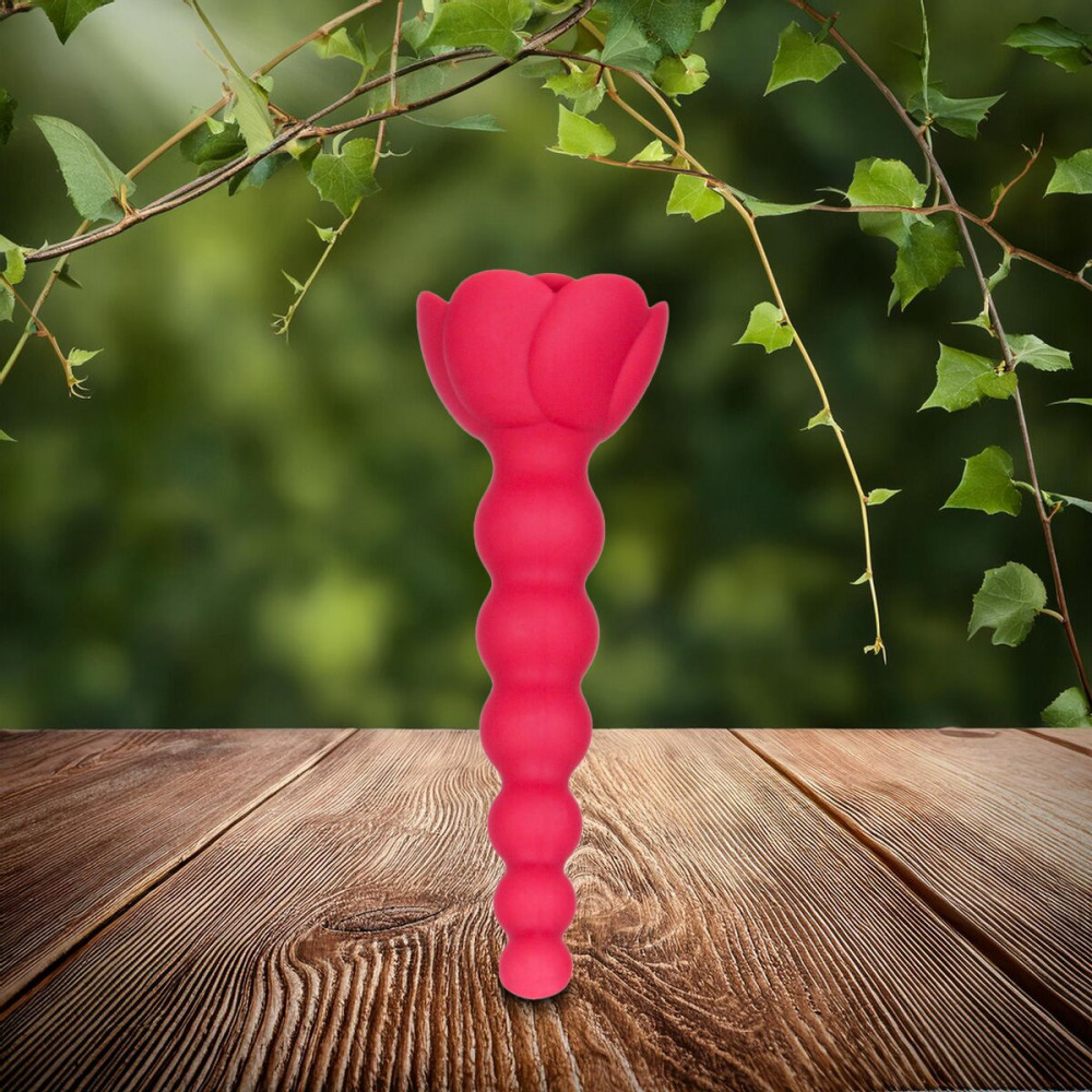 Анальні іграшки без вібрації - Анальний ланцюжок Lux Active с розой - Champion Rose 14