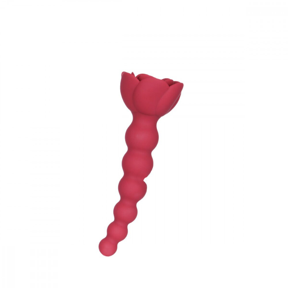 Анальні іграшки без вібрації - Анальний ланцюжок Lux Active с розой - Champion Rose 3