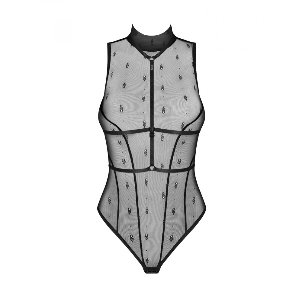 Жіноча еротична білизна - Боді Obsessive Anniverse Special teddy & harness S/M 4