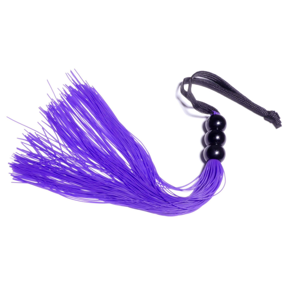 Электростимуляторы - Силиконовый флогер ( длина 26 см ) Fetish Boss Series - Silicone Whip Purple 10