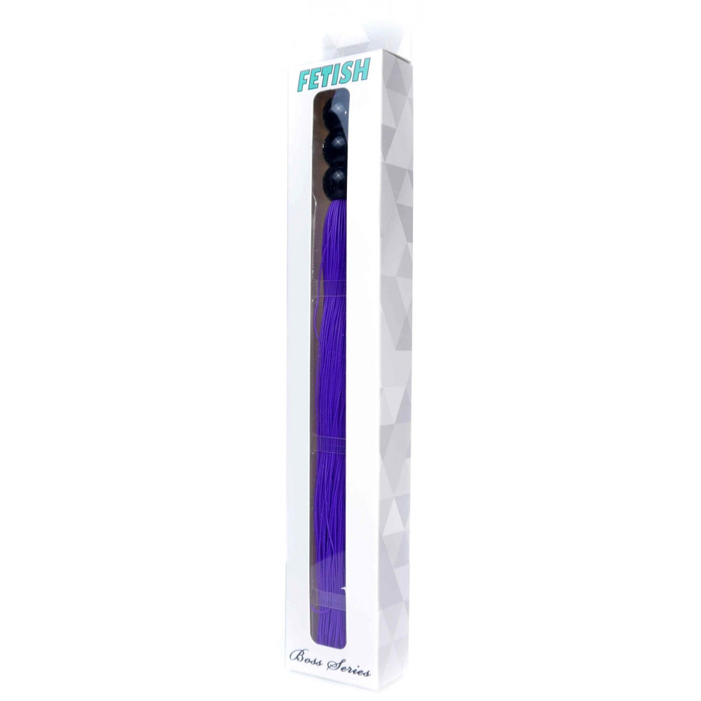 Электростимуляторы - Силиконовый флогер ( длина 26 см ) Fetish Boss Series - Silicone Whip Purple 10