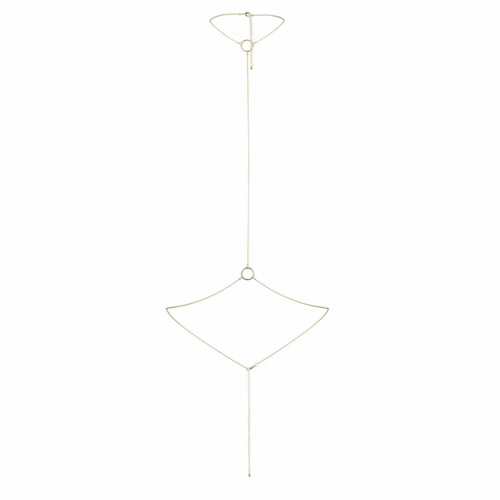 Різне - Ланцюжок на шию та пояс Bijoux Indiscrets Magnifique I Body Chain - Gold, прикраса на тіло 2