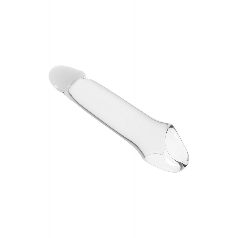  - Удлиняющая гладкая насадка для пениса Dream Toys RAMROD, прозрачная 3