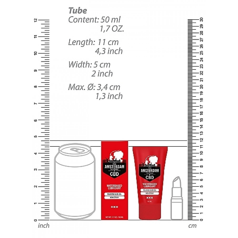  - Вагинальный лубрикант Original CBD from Amsterdam - Waterbased Lubricant, 50 ml 3